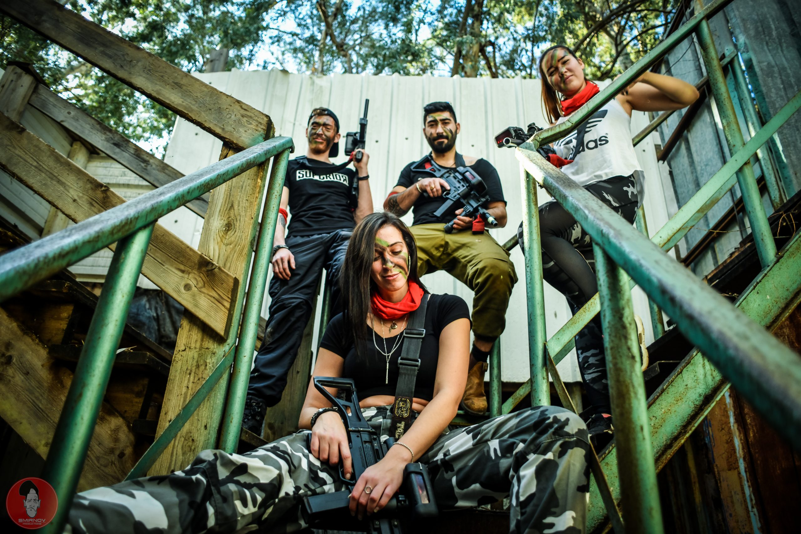 פעילות לייזר טאג נייד של טקטיקס בשטח